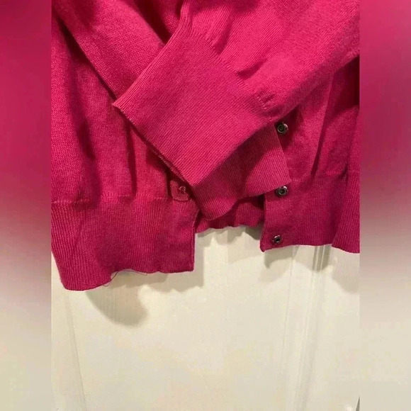 NWT Apt. 9 Pink Embroidered Beaded Bedazzled Button Front Cardigan Size Small - Picture 3 of 10